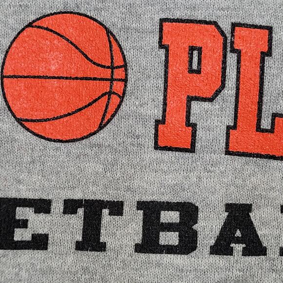Vintage LEE Basketball Sweatshirt XL 25x25 Boxy White-Plains - Picture 10 of 12